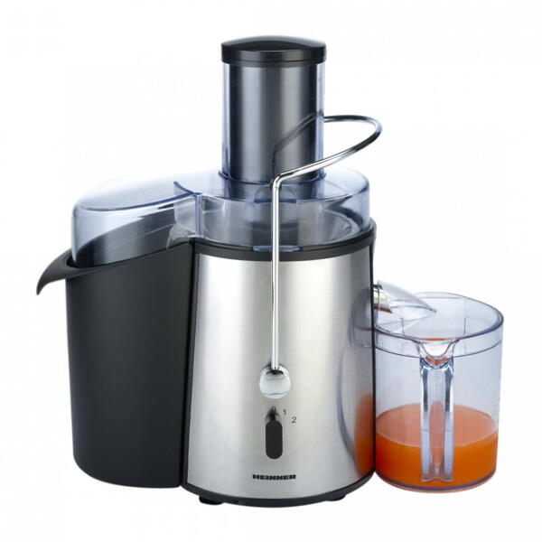 Storcator de fructe Heinner TurboMax 1000SS, 1000W, 2 viteze Inox