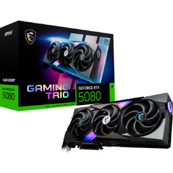 Placa video MSI GeForce RTX 5080 GAMING TRIO OC 16GB GDDR7 256 Bit DLSS 4.0