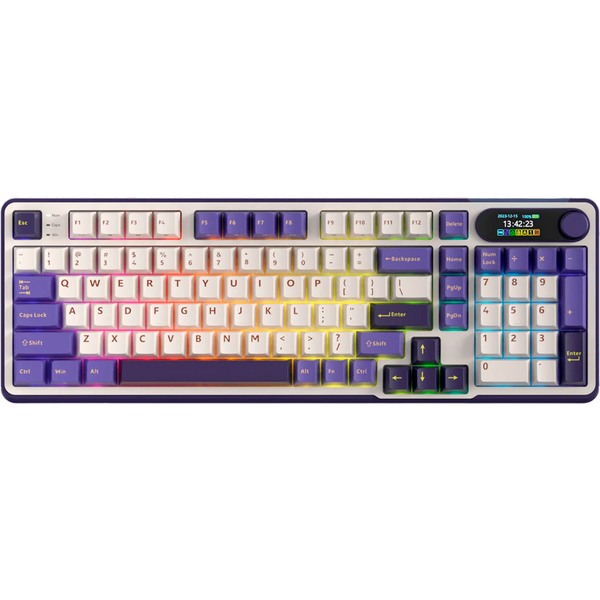 Tastatura gaming ROYAL KLUDGE S98 Blackberry Mousse Chartreuse switch