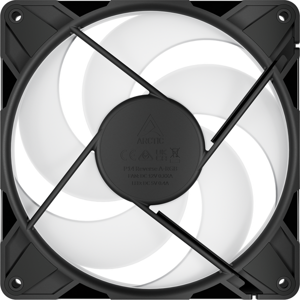 Ventilator PC Arctic P14 Pro Reverse 140mm ARGB Black