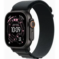 Watch Ultra 3 Titanium, 49mm, 5G, GPS, Carcasa Titanium Black, Bratara Black Alpine Loop - Medium