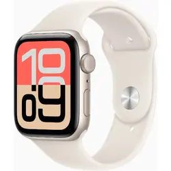 Watch SE 3 (2025), 44mm, 5G, GPS, Carcasa Starlight Aluminium, Bratara Starlight Sport Band - S/M