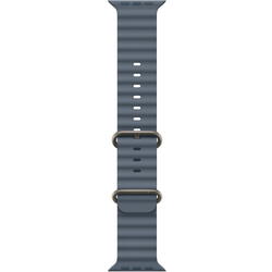 49mm Anchor Blue Ocean Band - Natural Titanium Finish