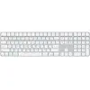 Tastatura Apple Magic Keyboard (2024), Touch ID, Numeric Keypad - US English - Silver, White Keys