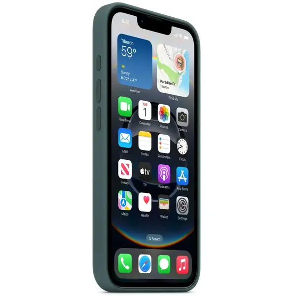 Capac protectie spate Apple iPhone 16e Silicone Lake Green