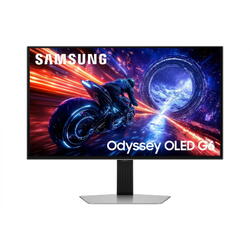 Monitor Gaming Samsung Odyssey OLED G6 G60SF LS27FG602SUXEN 27 inch QHD QD-OLED 0.03 ms 500 Hz HDR G-Sync Compatible Negru/Argintiu