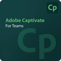 Captivate for teams, ALL, Multiple Platforms, Multi European Languages, Annual, Education Named License, Named, Level 1 1 - 9, Subscription