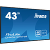 Display public IIyama ProLite LH4341UHS-B2 42.5 inch UHD IPS 8 ms 60 Hz Negru