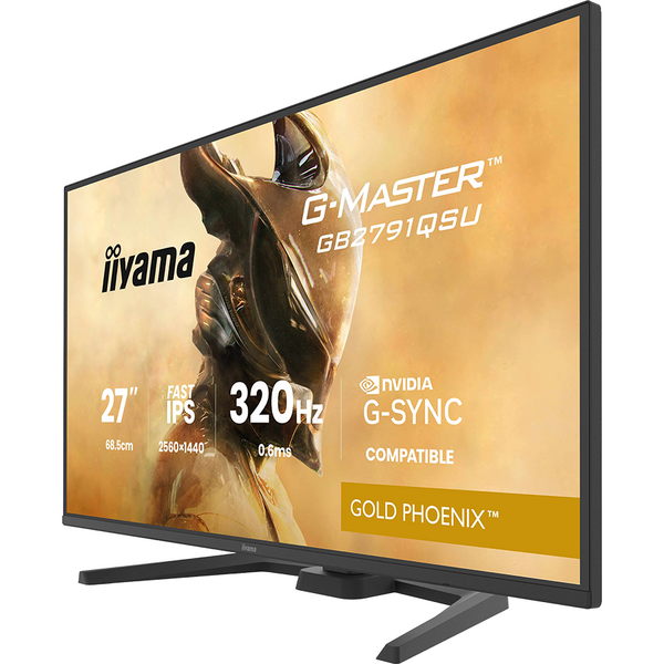 Monitor Gaming IIyama Gold Phoenix G-MASTER GB2791QSU-B1 27 inch QHD IPS 0.6 ms 320 Hz HDR Negru