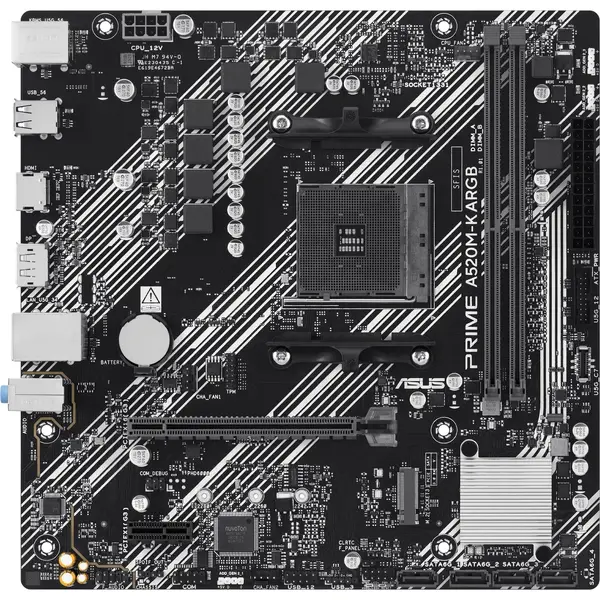Placa de baza Asus PRIME A520M-K ARGB, Socket AM4