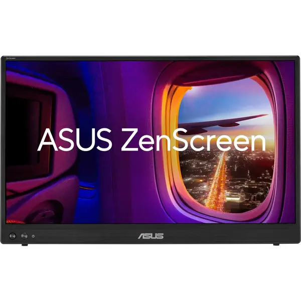 Monitor LED Asus Portabil ZenScreen MB16AHVE 15.6 inch FHD IPS 5 ms 60 Hz USB-C Negru