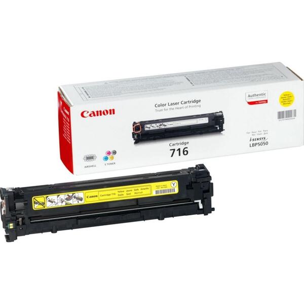 Cartus Toner Yellow Canon CRG-716Y pentru LBP5050, LBP5050n