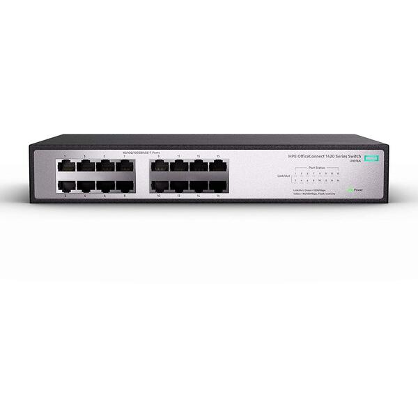 Switch HP OfficeConnect 1420 16 port RJ-45 10/100/1000 fara management