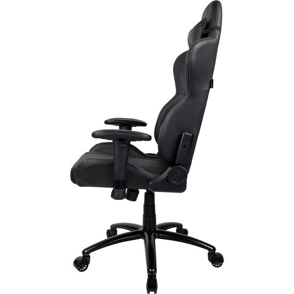 Scaun Gaming AROZZI Inizio PU Black, Logo Gri