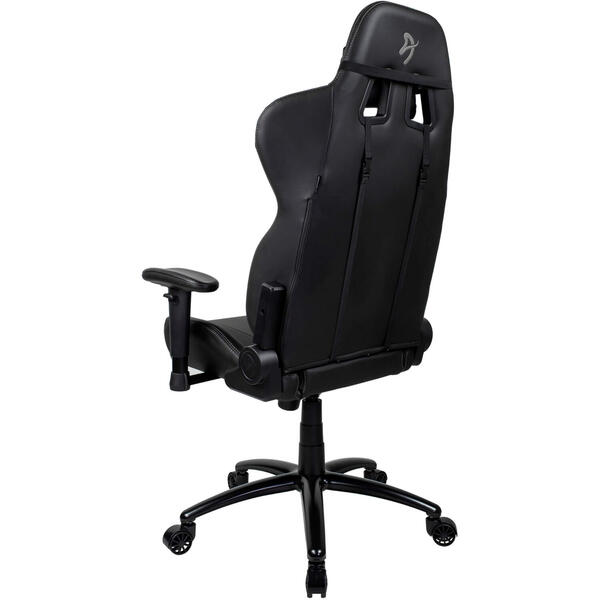 Scaun Gaming AROZZI Inizio PU Black, Logo Gri