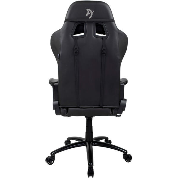 Scaun Gaming AROZZI Inizio PU Black, Logo Gri