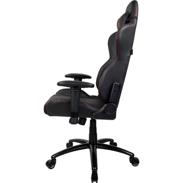 Scaun Gaming AROZZI Inizio PU Black, Logo Rosu