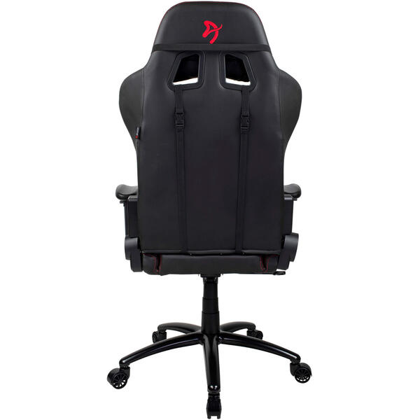 Scaun Gaming AROZZI Inizio PU Black, Logo Rosu