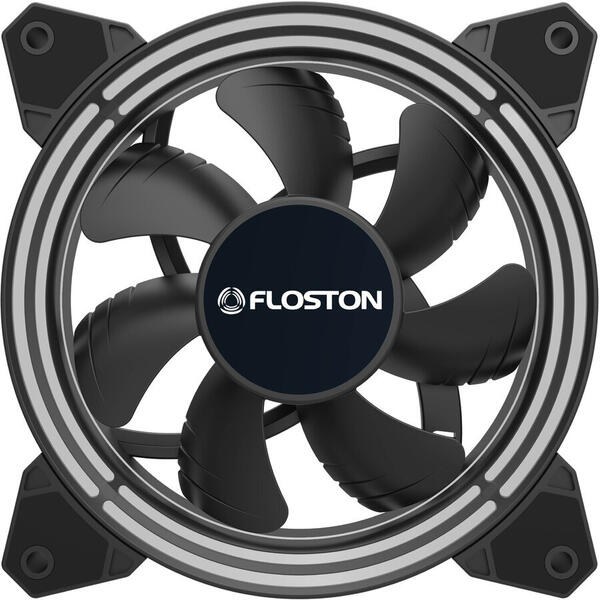 Ventilator PC Floston HALO RGB RAINBOW pachet 3 bucati