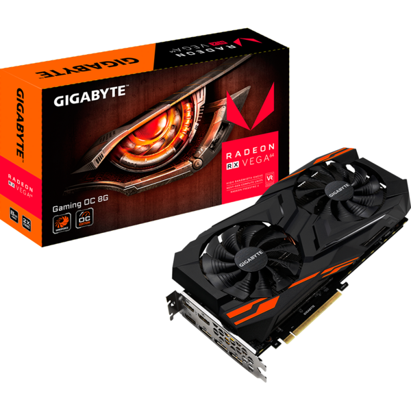 Placa video Gigabyte RX VEGA 64 GAMING OC 8GB RAM 2048 bit