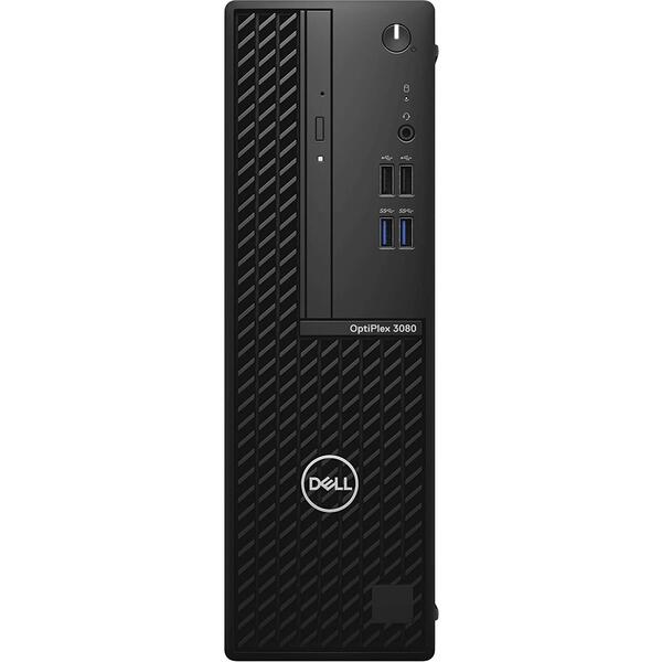 Sistem Brand Dell OptiPlex 3080 SFF, Intel Core i3-10100 3.6GHz, 8GB RAM, 256GB SSD, Intel UHD 630, Windows 10 Pro