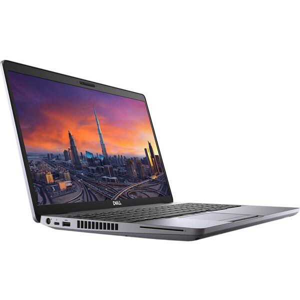 Laptop Dell Precision 3551, 15.6 inch FHD Intel Core i7-10750H, RAM 16GB, SSD 512GB, nVidia Quadro P620 4GB, Windows 10 Pro, Grey