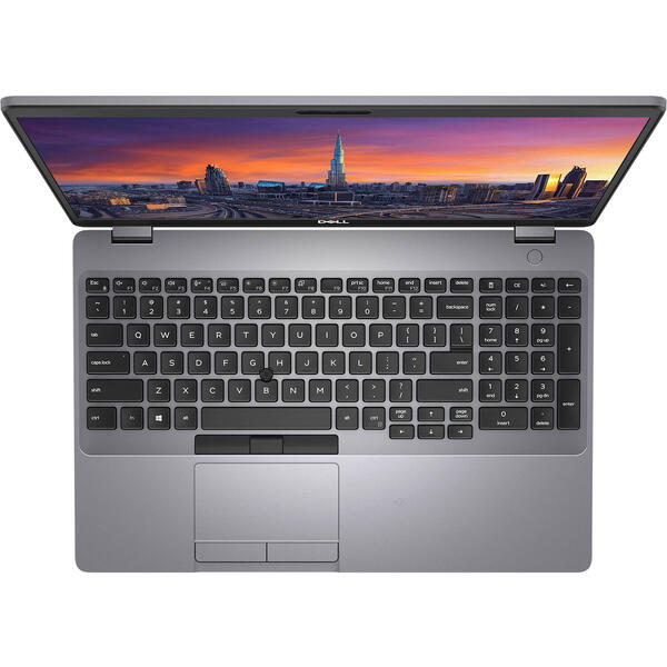 Laptop Dell Precision 3551, Intel Core i5-10300H, 15.6 inch FHD, RAM 16GB, SSD 512GB, nVidia Quadro P620 4GB, Windows 10 Pro, Grey