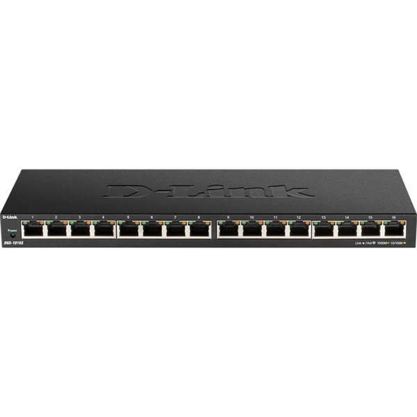 Switch 16 porturi, 10/100/1000 Mbps, D-Link DGS-1016S