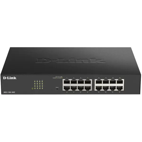 Switch D-LINK DGS-1100-16 v2, 16 Porturi, EasySmart, Web Management