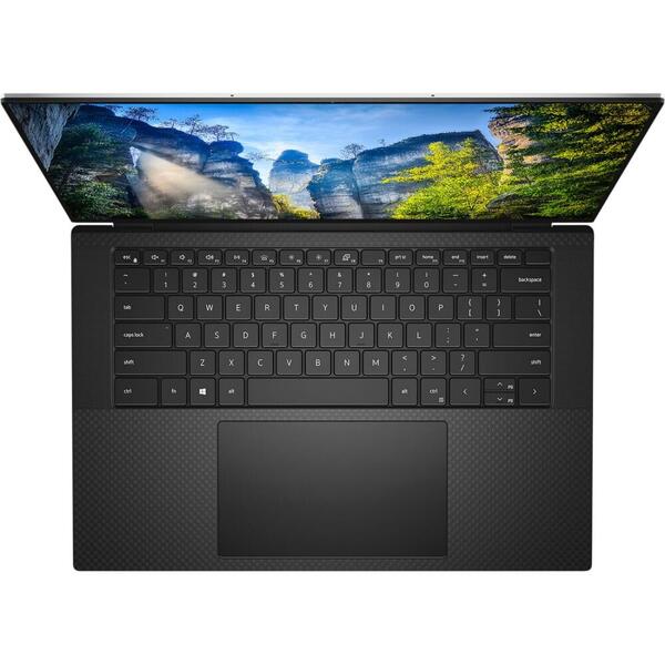 Laptop Dell Precision 5550, 15.6 inch UHD+ Touch, Intel Core i9-10885H, 32GB RAM, SSD 1TB + SSD 512GB, nVidia Quadro T2000 4GB, Windows 10 Pro, Titan Gray