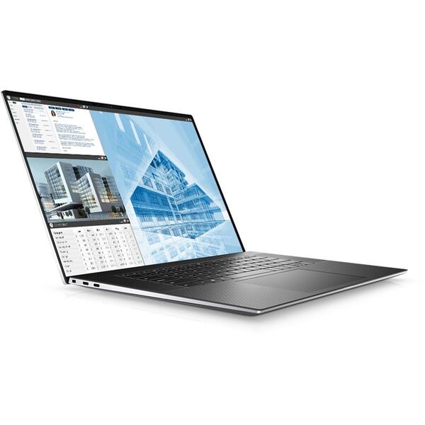 Laptop Dell Precision 5550, 15.6 inch UHD+ Touch, Intel Core i9-10885H, 32GB RAM, SSD 1TB + SSD 512GB, nVidia Quadro T2000 4GB, Windows 10 Pro, Titan Gray