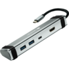 Hub USB Canyon CNS-TDS03DG USB Type-C 60W, Argintiu