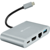 Hub USB Canyon DS-4 Multiport Docking Station HDMI, 5 in 1, Argintiu