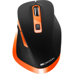 Mouse gaming Canyon MW-14, Wireless, Black/Orange