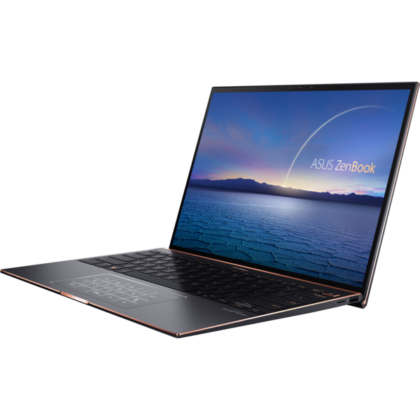 Ultrabook Asus ZenBook S UX393EA, 13.9 inch 3.3K Touch, Intel Core i5-1135G7, 16GB DDR4X, 1TB SSD, Intel Iris Xe, Win 10 Pro, Jade Black