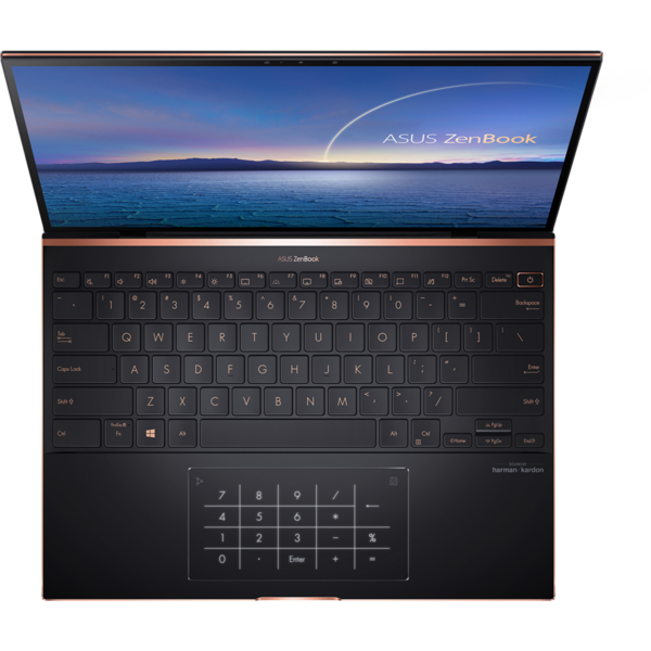 Ultrabook Asus ZenBook S UX393EA, 13.9 inch 3.3K Touch, Intel Core i5-1135G7, 16GB DDR4X, 1TB SSD, Intel Iris Xe, Win 10 Pro, Jade Black