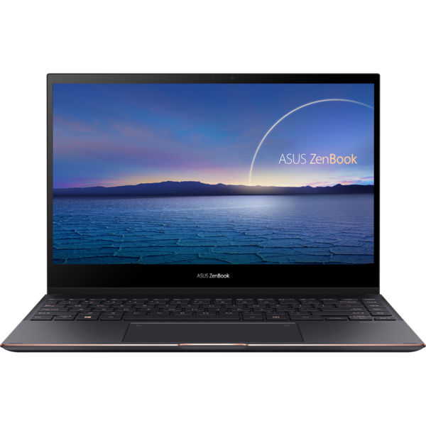 Laptop Asus ZenBook Flip S UX371EA, 13.3 inch UHD OLED Touch, Intel Core i7-1165G7, 16GB DDR4X, 512GB SSD, Intel Iris Xe, Win 10 Pro, Jade Black