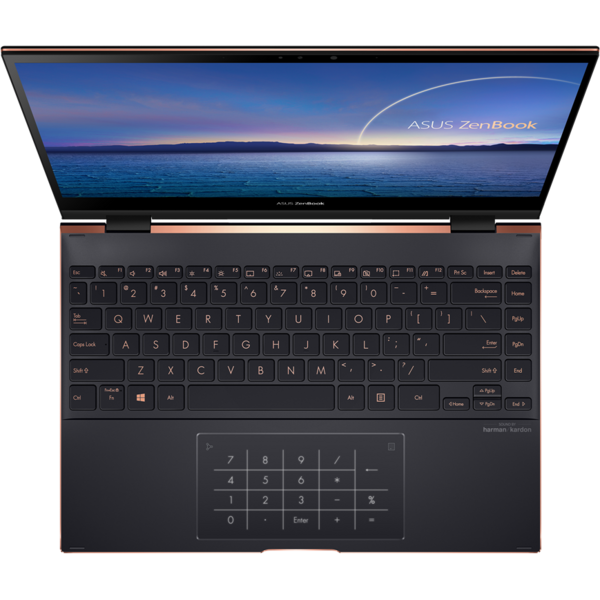 Ultrabook Asus ZenBook Flip S UX371EA,13.3 inch FHD Touch, Intel Core i7-1165G7, 16GB DDR4X, 1TB SSD, Intel Iris Xe, Win 10 Pro, Jade Black