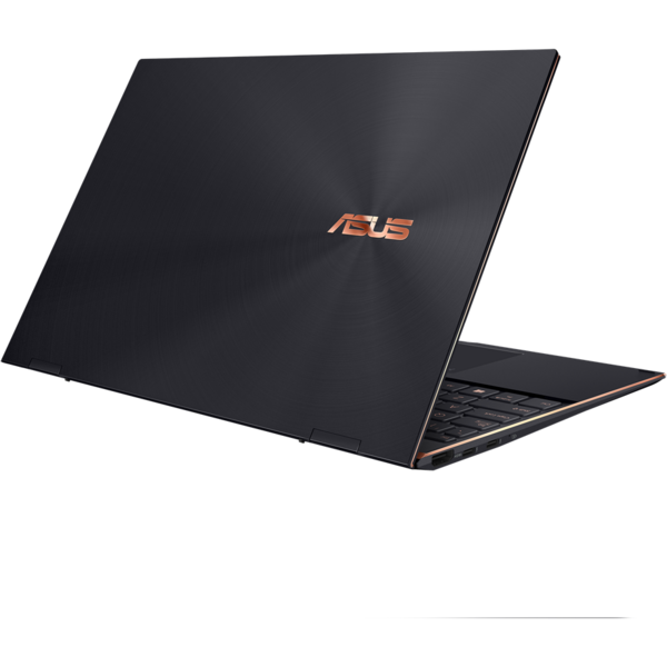 Laptop Asus ZenBook Flip S UX371EA, 13.3 inch UHD OLED Touch, Intel Core i7-1165G7, 16GB DDR4X, 512GB SSD, Intel Iris Xe, Win 10 Pro, Jade Black