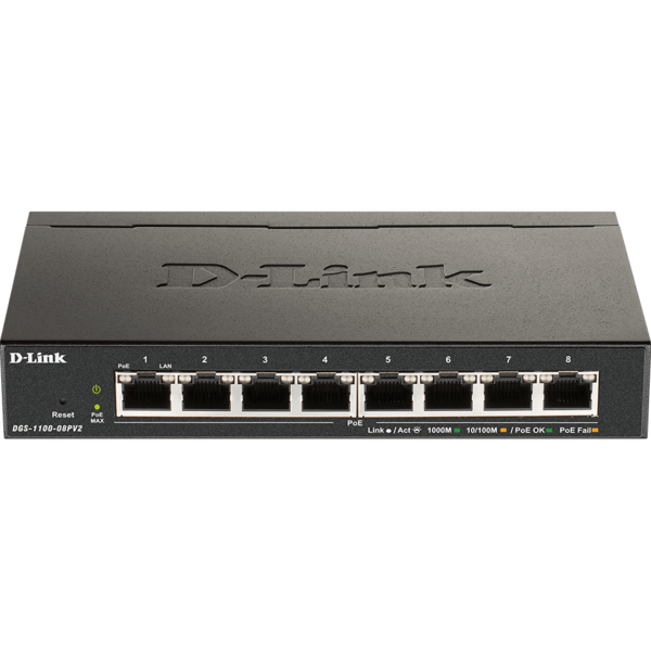 Switch D-LINK DGS-1100-08PV2 8 porturi Gigabit