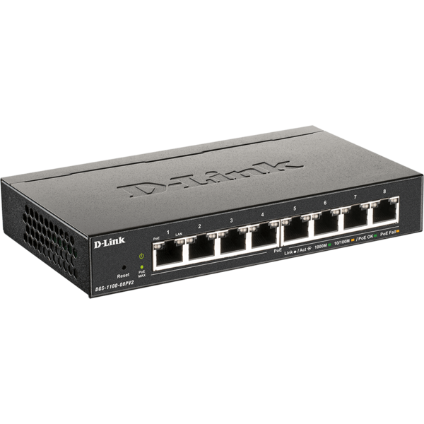 Switch D-LINK DGS-1100-08PV2 8 porturi Gigabit