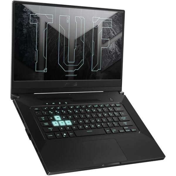 Laptop Asus TUF Dash F15 FX516PC, 15.6 inch FHD 144Hz, Intel Core i7-11370H, 16GB DDR4, 512GB SSD, GeForce RTX 3050 4GB, Eclipse Gray