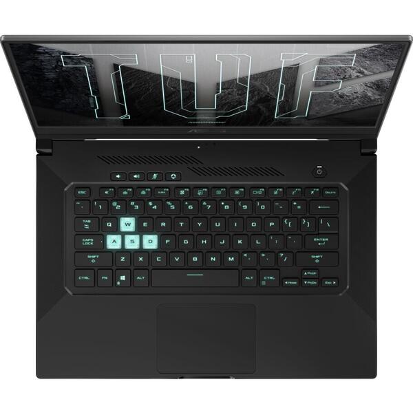 Laptop Gaming Asus TUF Dash F15 FX516PE, 15.6 inch FHD 144Hz, Intel Core i7-11370H, 16GB DDR4, 512GB SSD, GeForce RTX 3050 Ti 4GB, Eclipse Gray