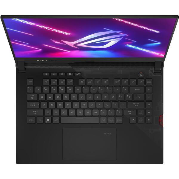 Laptop Gaming Asus ROG Strix SCAR 15 G533QM, 15.6 inch FHD 300Hz, AMD Ryzen 7 5800H, 16GB DDR4, 512GB SSD, nVidia GeForce RTX 3060 6GB, Black