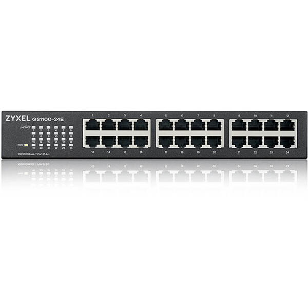 Switch ZyXEL GS1100-24E V3 24 porturi Gigabit