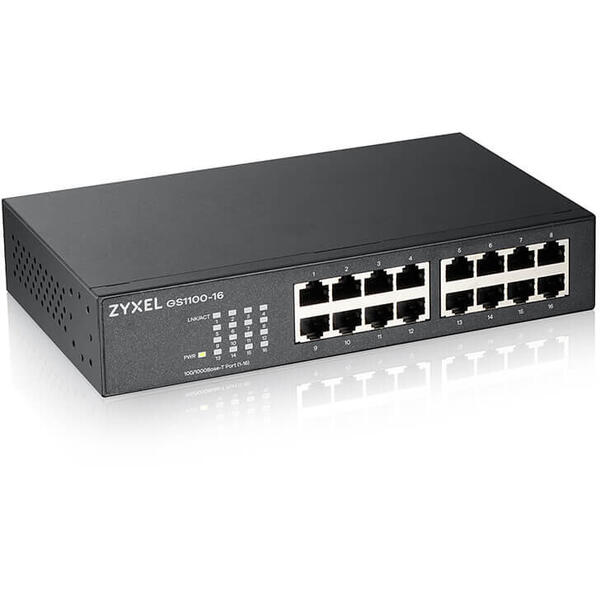 Switch ZyXEL GS1100-16 v2 16 porturi Gigabit