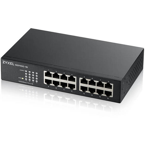 Switch ZyXEL GS1100-16 v2 16 porturi Gigabit