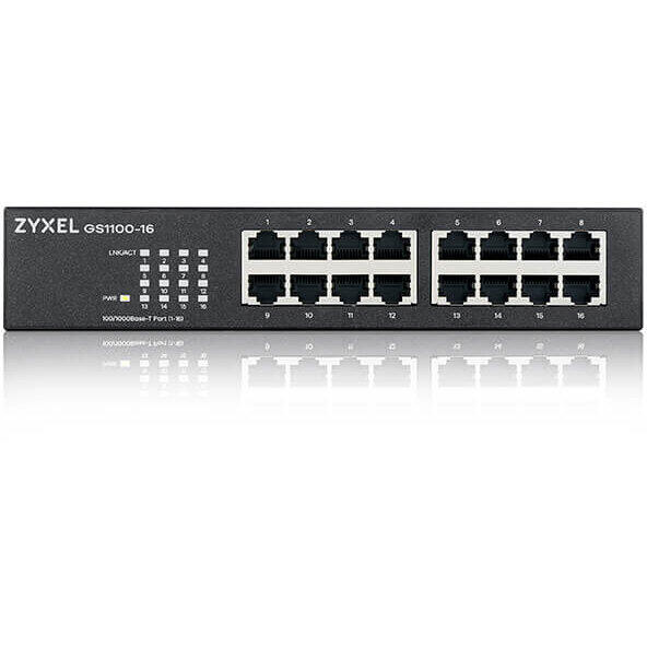Switch ZyXEL GS1100-16 v2 16 porturi Gigabit