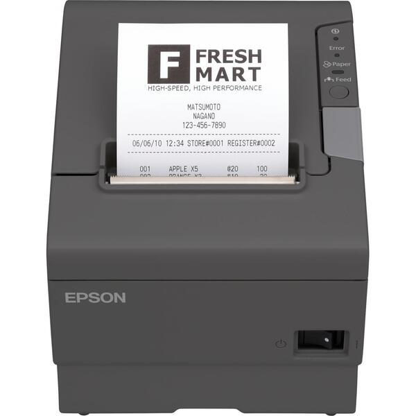 Imprimanta POS Epson TM-T88V (321B0): USB, Wifi, Gri