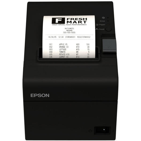 Imprimanta POS Epson TM-T20III (012), USB, Retea, Negru